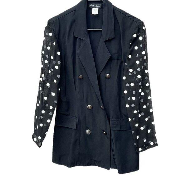 Vintage size Large by Odds’ n  Evens  double breasted tunic top. - Picture 1 of 7